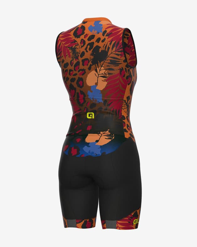 Traje integral Alé PR.E Esotika corto naranja negro mujer - #2
