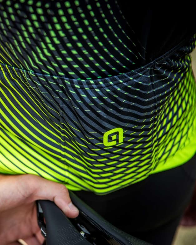 Maillot Alé PRAGMA Optical manche courte jaune fluo noir - #6