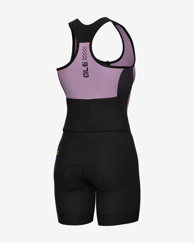 Traje integral Alé PRAGMA Color Block corto lila blanco mujer - #2