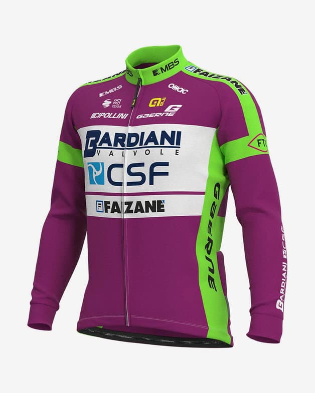 Maillot Bardiani CSF Faizanè Pro Team 2021 manga larga morado - #1