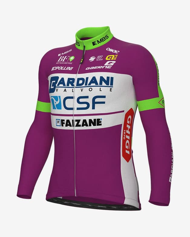 Maillot Bardiani CSF Faizanè Pro Team 2022 Prime manga larga lila - #1