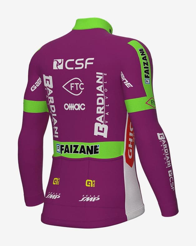 Maillot Bardiani CSF Faizanè Pro Team 2022 Prime manga larga lila - #2