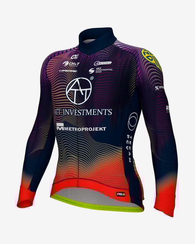 Maillot ATT Investments PR-System 2024 manga larga lila rojo - #1