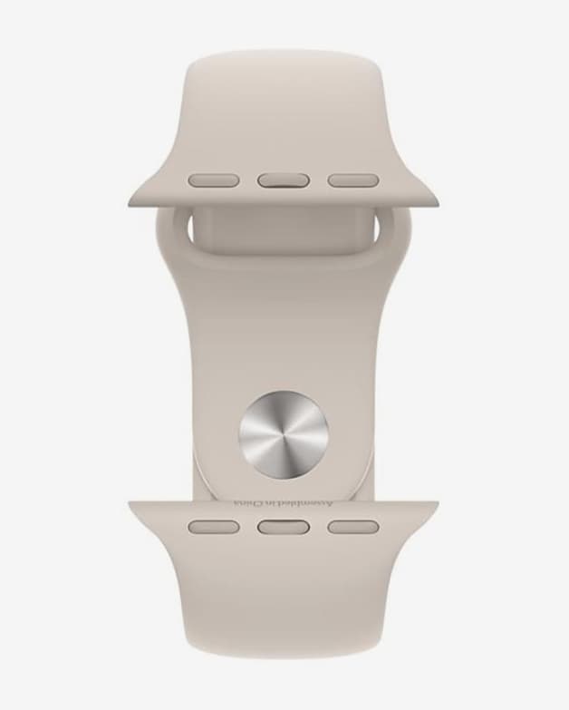 Apple Watch Series 7 GPS Cellular 41 mm Acero Inoxidable plateado con correa deportiva blanco - #4