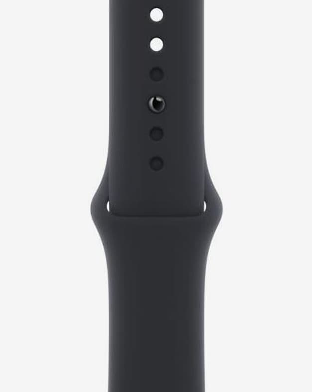 Apple Watch Series 7 GPS Cellular 45 mm Acero Inoxidable grafito con correa deportiva Regular negro - #3