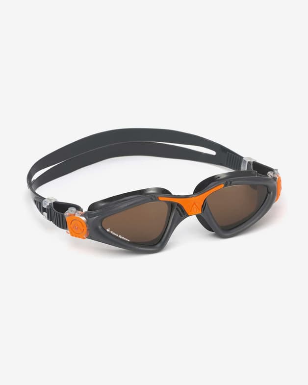 Gafas de natación Aqua Sphere Kayenne gris oscuro naranja con lentes transparentes naranja oscuro - #1