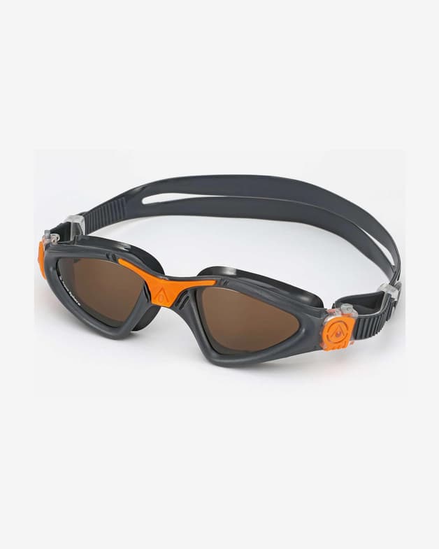 Gafas de natación Aqua Sphere Kayenne gris oscuro naranja con lentes transparentes naranja oscuro - #4