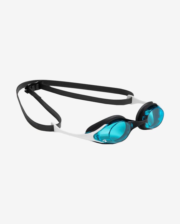 Gafas de natación Arena Cobra Swipe negro blanco con lentes transparentes azul - #3