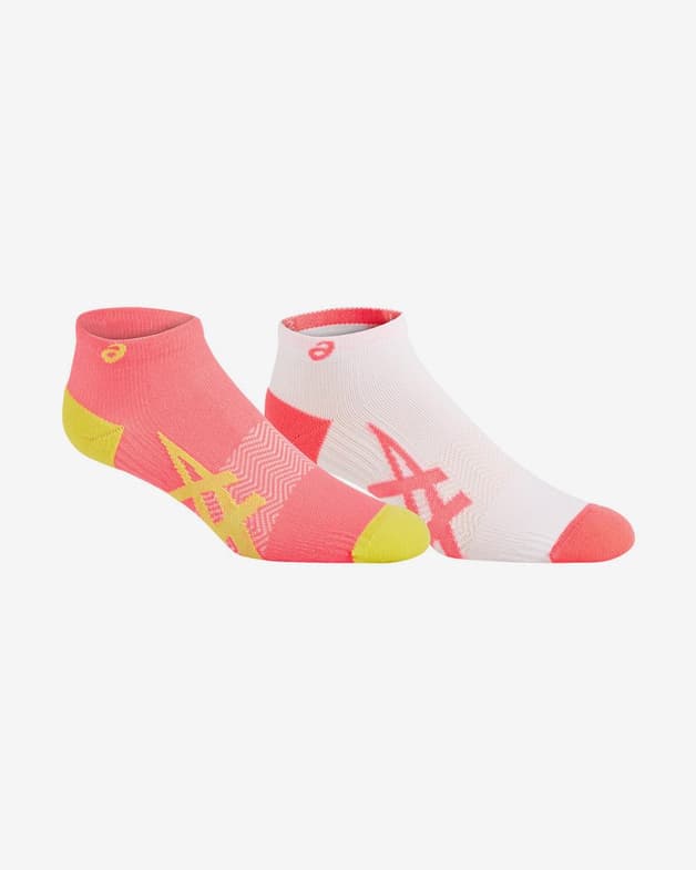 Calcetines ASICS 2PPK Lightweight blanco rosa amarillo (2 pares) - #1
