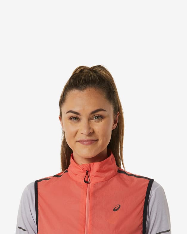 Chaleco ASICS Metarun rosa negro mujer - #4