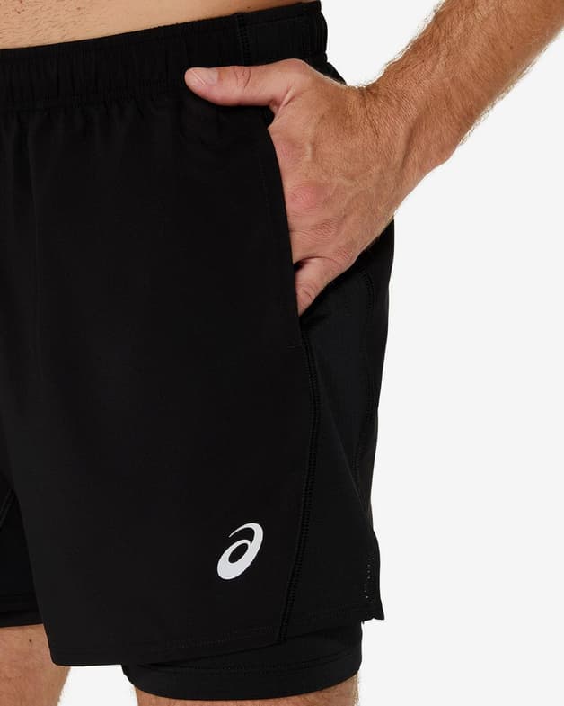 Pantalón corto ASICS Core 2en1 5 In negro - #6