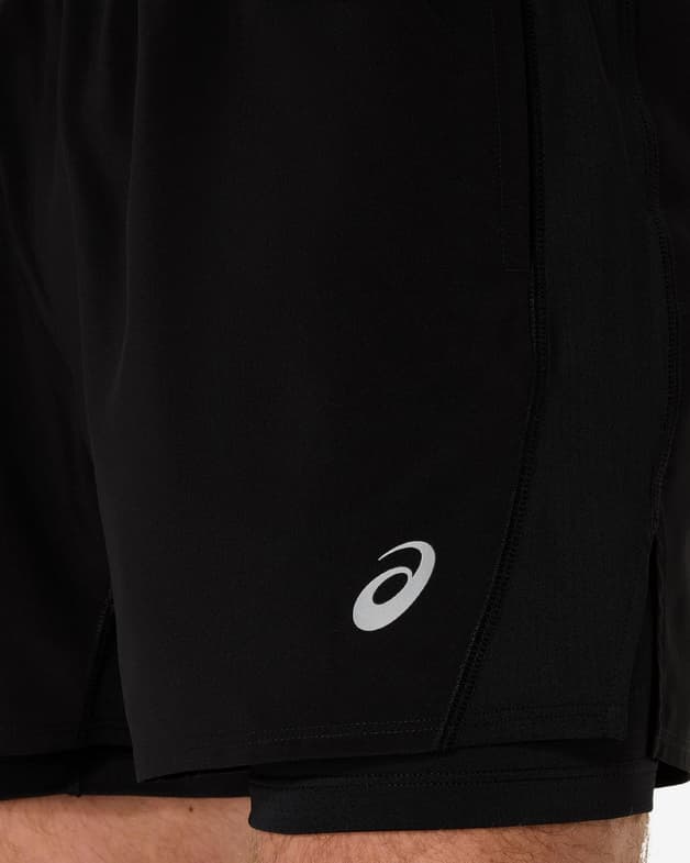 Pantalón corto ASICS Core 2en1 5 In negro - #7