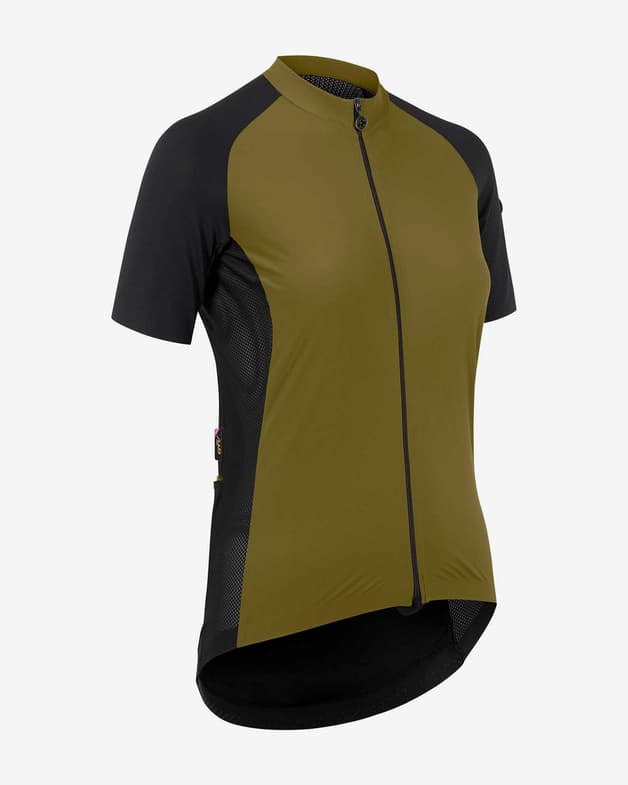 Maillot Assos Uma GTV c2 manche courte jaune ocre noir femme - #2