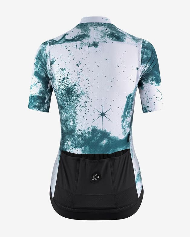 Maillot Assos Uma GT S11 Space Trip manga corta blanco verde mujer - #2