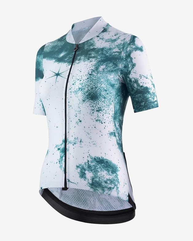 Maillot Assos Uma GT S11 Space Trip manga corta blanco verde mujer - #4