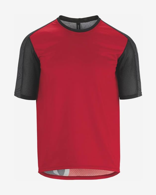 Maillot Assos Trail manga corta rojo negro - #1