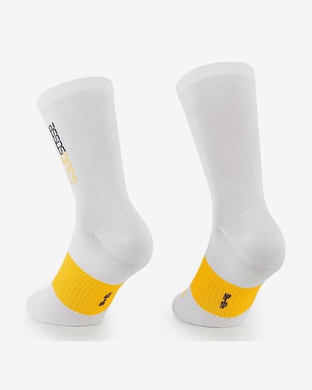 Calcetines Assos Spring Fall EVO blanco amarillo - #2