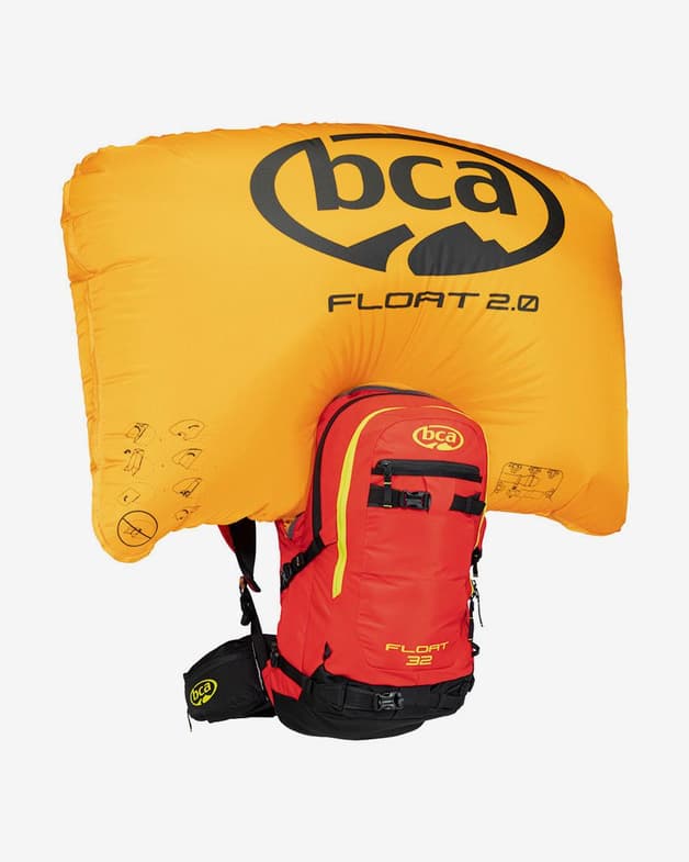 Mochila con airbag BCA Float 2.0 32L rojo amarillo - #4