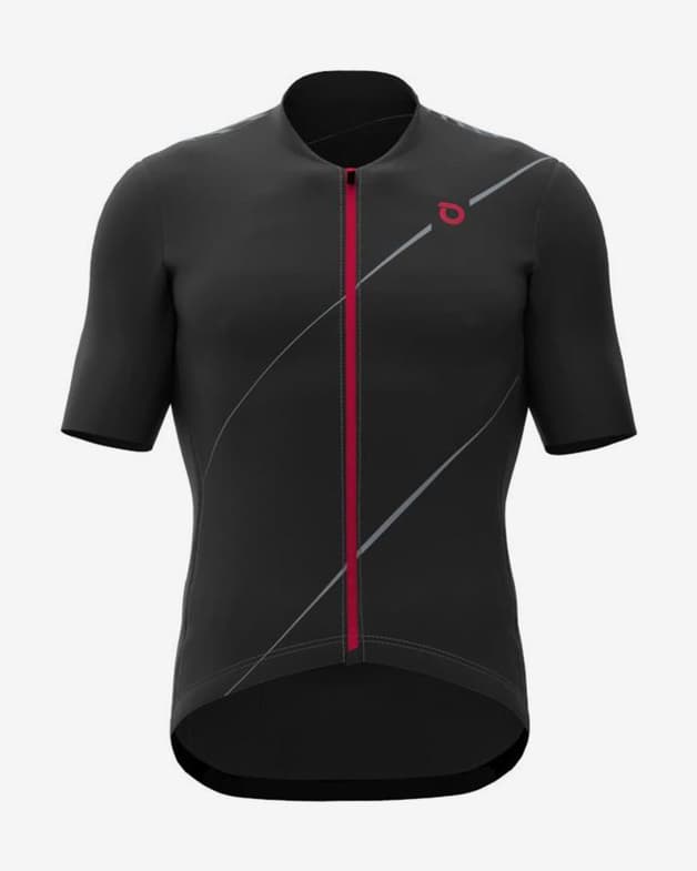 Maillot Briko Fresh Graphic manga corta negro rojo gris - #1