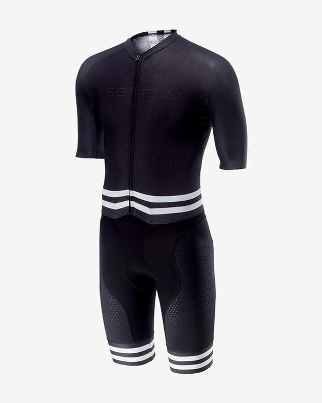Traje integral Castelli Sanremo 4.0 Speed Suit Rosso Corsa negro - #1