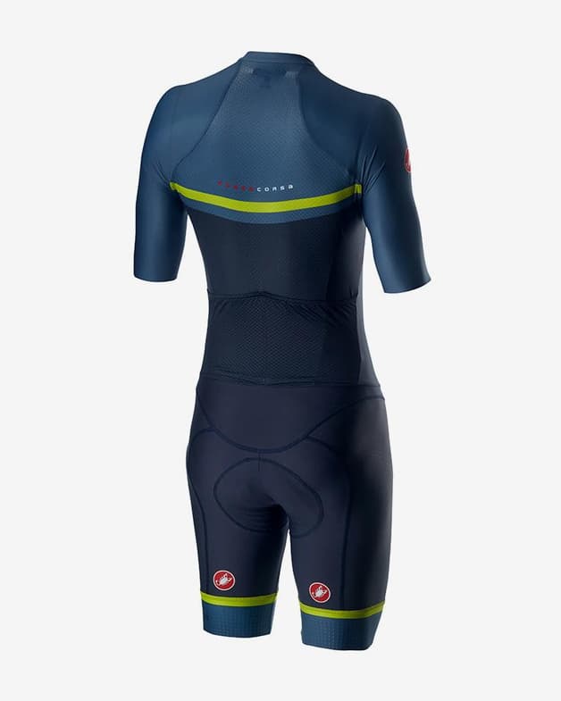 Traje integral Castelli Sanremo 4.0 Rosso Corsa corto azul oscuro verde - #2