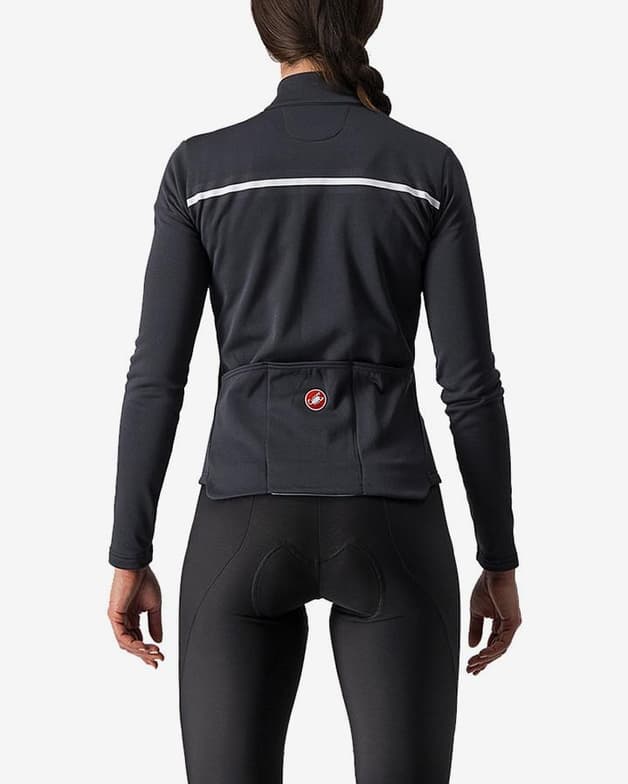 Maillot Castelli Sinergia 2 manche longue noir blanc femme - #2