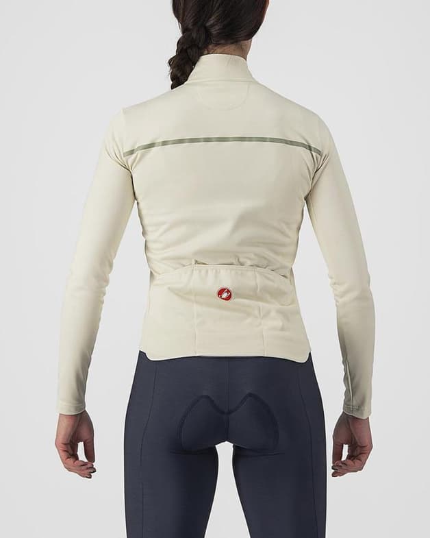 Maillot Castelli Sinergia 2 manga larga blanco verde claro mujer - #2