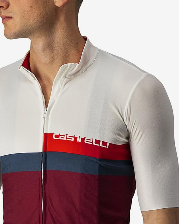 Maillot Castelli A Blocco manga corta blanco lila multicolor - #5