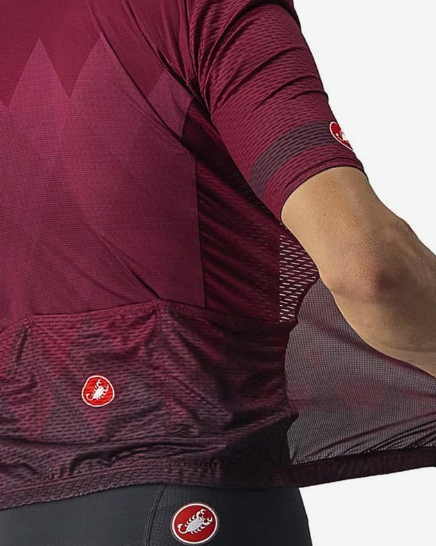Maillot Castelli A Tutta manga corta rojo burdeos - #7