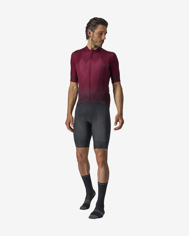 Maillot Castelli A Tutta manga corta rojo burdeos - #8