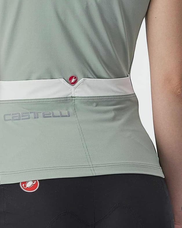 Maillot Castelli Solaris bretelles vert pâle femme - #3