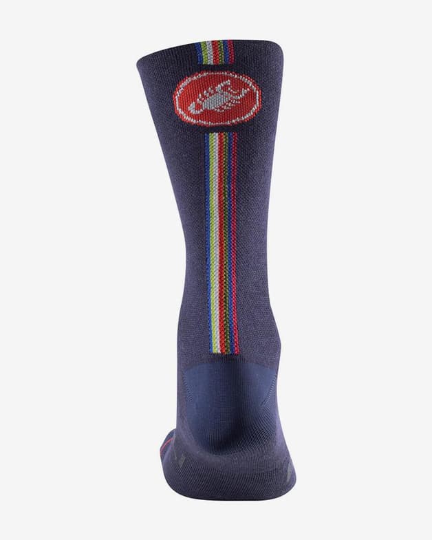Calcetines Castelli Racing Stripe 18 azul oscuro - #2