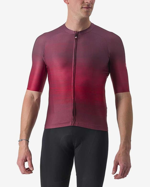 Maillot Castelli Aero Race 6.0 Rosso Corsa manga corta burdeos - #1