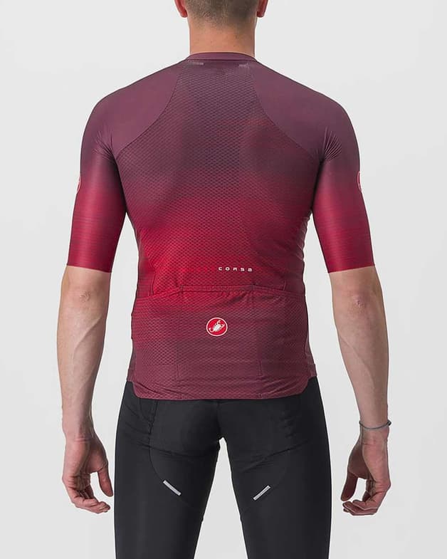 Maillot Castelli Aero Race 6.0 Rosso Corsa manga corta burdeos - #2