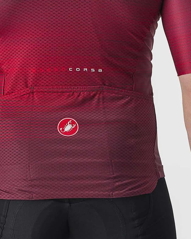 Maillot Castelli Aero Race 6.0 Rosso Corsa manga corta burdeos - #3