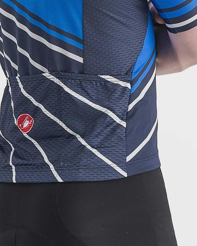Maillot Castelli Speed Strada manga corta azul celeste azul marino - #3