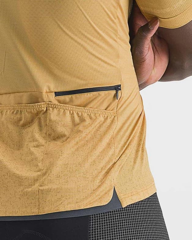 Maillot Castelli Unlimited Terra manche courte jaune miel - #3