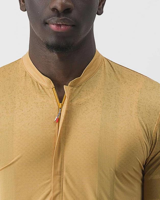 Maillot Castelli Unlimited Terra manche courte jaune miel - #4