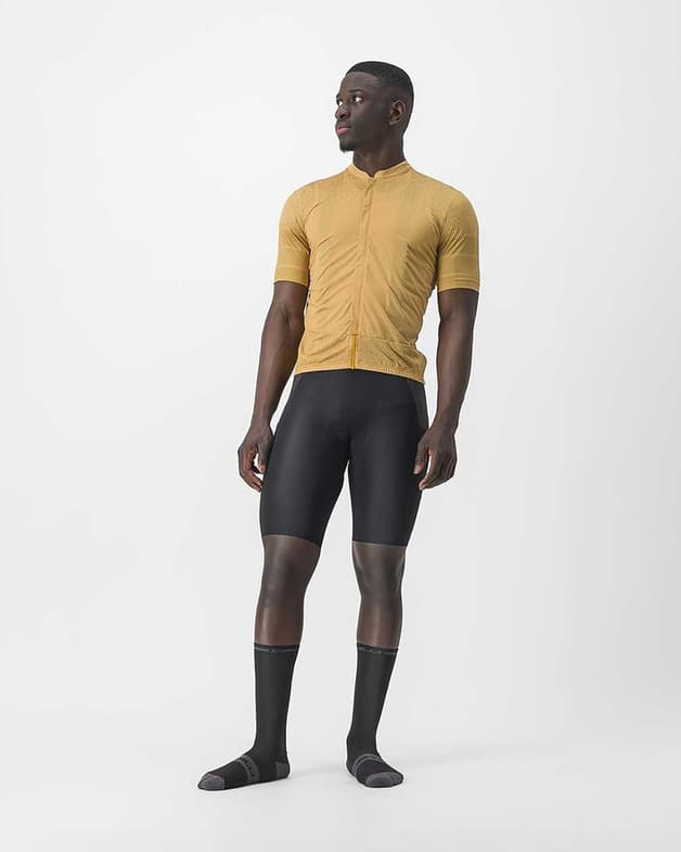 Maillot Castelli Unlimited Terra manche courte jaune miel - #5