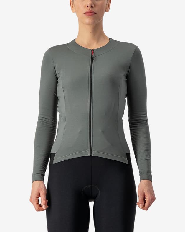 Maillot Castelli Fly manche longue gris intense femme - #1