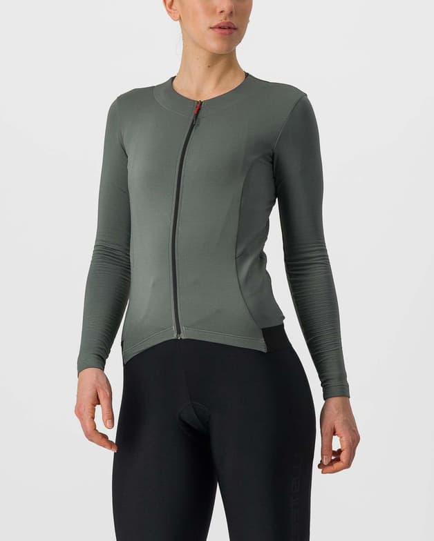 Maillot Castelli Fly manche longue gris intense femme - #7