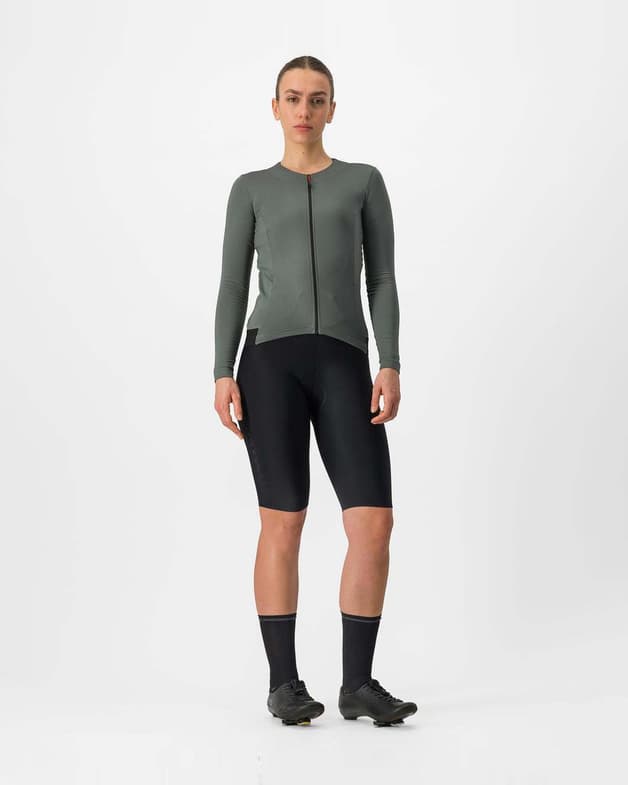 Maillot Castelli Fly manche longue gris intense femme - #8