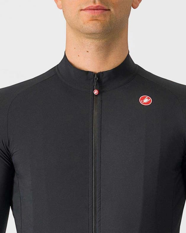 Maillot Castelli Aero Race manga larga negro puro - #4