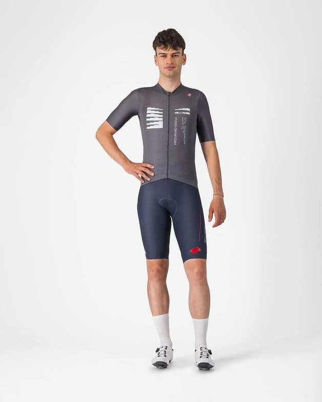 Maillot Castelli Espresso R-A/D manga corta gris humo - #6