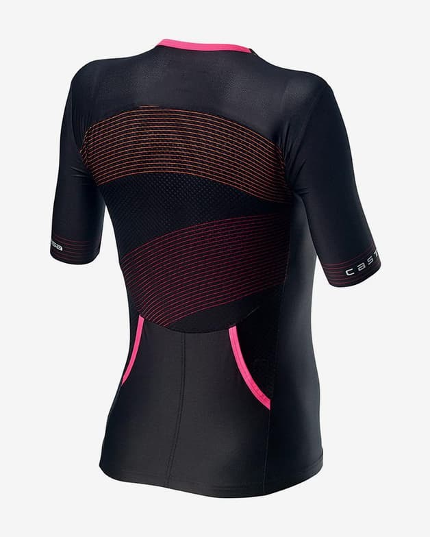 Maillot Castelli Free Speed 2 Race Top Rosso Corsa manga corta negro multicolor mujer - #2