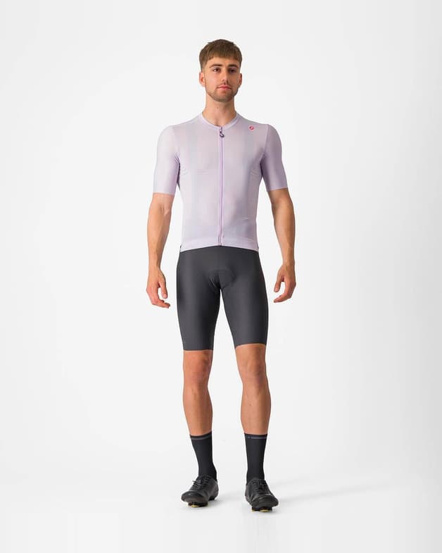 Dámský krátký rukáv dres Castelli Espresso fialová mlha - #9