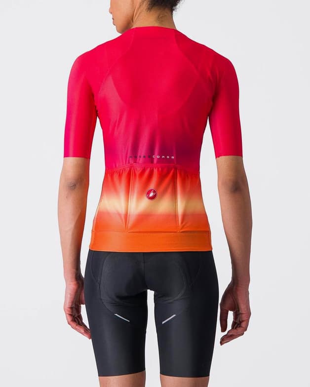 Maillot Castelli Climber's 4.0 Rosso Corsa manga corta rojo hibisco multicolor mujer - #2