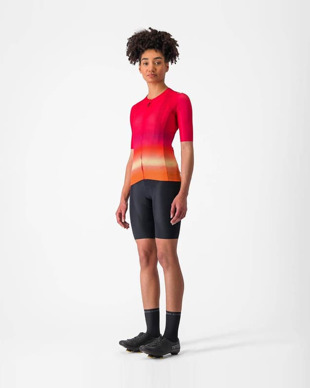 Maillot Castelli Climber's 4.0 Rosso Corsa manga corta rojo hibisco multicolor mujer - #10