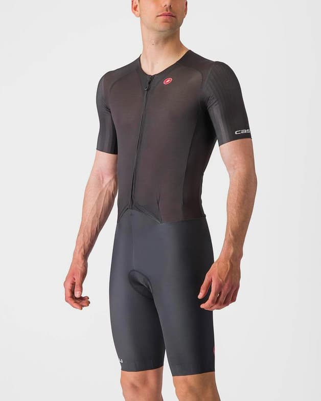 Traje integral Castelli Sanremo BTW Rosso Corsa corto negro - #3