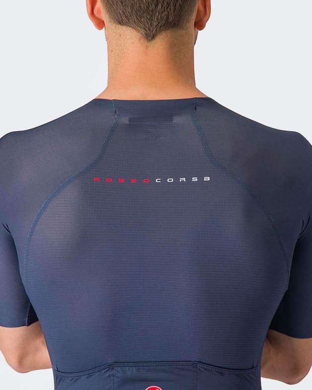 Traje integral Castelli Sanremo BTW Rosso Corsa corto azul oscuro - #5
